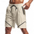 cheap Casual Shorts-Men&#039;s Athletic Shorts Shorts Running Shorts Gym Shorts Sport Daily Quick Dry High Stretch Comfortable Drawstring Elastic Waist Zipper Pocket Line Short Gymnatics Casual Activewear Wine Red Black