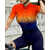 cheap Women&#039;s Jerseys-Women&#039;s Cycling Jersey Short Sleeve Bike Jersey Top with 3 Rear Pockets Sunscreen UV Resistant Breathable Quick Dry Orange Sports Clothing Apparel
