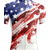 voordelige Heren shirts-Amerika's 250e verjaardag Independence Day Voor heren Wielrenshirt Grafisch Nationale vlag Korte mouw Fietsen T-shirt Kleding Bovenlichaam met 3 achterzakken Sneldrogend Rits Aan De Voorzijde