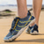 abordables Baskets Décontractées-Homme Basket Chaussures pieds nus Chaussures Tendances Canyoning Occasionnel Cuir PU Maille Respirant Confortable Antidérapant À lacets Noir / Rouge Noir Bleu Roi Été Printemps