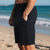 cheap Sweat Shorts-Men&#039;s Shorts Summer Shorts Casual Shorts Pocket Drawstring Elastic Waist Plain Textured Comfort Breathable Knee Length Outdoor Vacation Sport Casual Black White