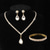 cheap Jewelry Sets-Bridal Jewelry Sets 1 set Imitation Diamond Alloy Rings 1 Necklace 1 Bracelet Earrings Women&#039;s Artistic Jewelry Set For Wedding Wedding Guest Party Evening Wear