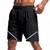 cheap Casual Shorts-Men&#039;s Athletic Shorts Shorts Running Shorts Gym Shorts Sport Daily Quick Dry High Stretch Comfortable Drawstring Elastic Waist Zipper Pocket Line Short Gymnatics Casual Activewear Wine Red Black