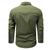 economico Camicie da lavoro da uomo-Per uomo Camicia Camicia Estiva Camicia casual Camicia con Bottoni Camicia cargo Nero Kaki Verde militare Beige Manica Lunga Semplice Colletto a Camicia Vacanza Camicia hawaiana Tasca Abbigliamento