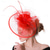 voordelige Bruiloft Zendspoel-Helm Veren Sinamay Bruiloft Avond Feest Elegant Bruiloft Met Veer Bloem Helm Hoofddeksels