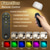 abordables Luces de disco-1 lámpara de pared con control remoto RGB táctil magnético con atenuación, carga USB, rotación de 360 grados, iluminación de lectura para escalera y mesita de noche.