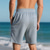 cheap Sweat Shorts-Men&#039;s Shorts Summer Shorts Casual Shorts Pocket Drawstring Elastic Waist Plain Textured Comfort Breathable Knee Length Outdoor Vacation Sport Casual Black White