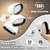 abordables Luces de disco-1 lámpara de pared con control remoto RGB táctil magnético con atenuación, carga USB, rotación de 360 grados, iluminación de lectura para escalera y mesita de noche.