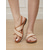 abordables Sandales de Vacances-Sandales plates à brides croisées tissées pour femmes – sandales bohèmes décontractées pour les promenades estivales et les rendez-vous romantiques en journée