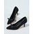 cheap Stiletto Heels-Women’s Fabric Pointed-toe Kitten Heel Pumps with Bow Detail – Chic &amp; Feminine Style for Office Ladies in Workdays &amp; Semi-formal Occasions