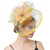 voordelige Bruiloft Zendspoel-Helm Veren Sinamay Bruiloft Avond Feest Elegant Bruiloft Met Veer Bloem Helm Hoofddeksels