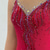 cheap Figure Skating Dresses-Figure Skating Dress Women&#039;s Girls&#039; Ice Skating Dress Red Patchwork Asymmetric Hem Mesh High Elasticity Training Competition Skating Wear Classic Crystal / Rhinestone Sleeveless Ice Skating Figure