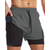 baratos Calções Estilo Casual-Homens Calção Justo de Natação Shorts de Natação Bermuda de Surf Bloco de cor Secagem Rápida Respirável Com forro de compressão com passador de toalha Férias Praia Havaiana Casual Preto