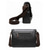 billige Herrevesker-messenger bag i imitert skinn for menn – vintage business skulderveske med justerbar stropp og spennedetalj, profesjonell koffert for kontor, arbeid og reise