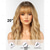 cheap Synthetic Trendy Wigs-Long Wig with Fringe Synthetic Wavy Wigs for Women Light Blonde with Highlights Color