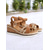 cheap Vacation Sandals-Women&#039;s Cork Wedge Sandals – Brown Strappy Espadrille Platform with Buckle, Casual Summer Shoes for Daily Wear, Travel and Beach Outfits