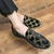 abordables Mocasines-Mocasines de terciopelo azul bordado con detalle metálico para hombre: elegantes zapatos de fiesta de graduación.