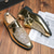 cheap Monk Shoes-Men's Dress Shoes - Black and White Two-Tone Shoes with Glitter Detailing for Dance Parties and Special Occasions
