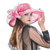 cheap Party Hats-2025 Womens Organza Church Derby Hat - Elegant Fashionable Tea Party Fascinator and Church Hat