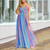 cheap Women&#039;s Costumes-Pride Rainbow Dress Rainbow Chiffon Maxi Dress Adults&#039; Women&#039;s Casual Pride Parade Pride Month Halloween Carnival Easy Carnival Costume