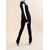 cheap Figure Skating Training Outfit-Over The Boot Figure Skating Tights Figure Skating Fleece Jacket Figure Skating Pants Women&#039;s Girls&#039; Ice Skating Jacket Tights Top Black Patchwork Thumbhole Spandex Stretchy Training Practice