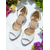 cheap Formal-Women&#039;s White Open-Toe Ankle Strap High Heel Wedding Sandals, Stylish Block Heels for Bridal Parties and Wedding Ceremonies