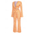 cheap Outfits-Retro Vintage 1970s Outfits Crop Top Bell Bottom Pants Hippie Bow Tie Floral Women&#039;s Halloween Carnival Masquerade Party Daily Wear Adults&#039; Top Pants Spring &amp; Summer