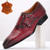 cheap Classic Dress Shoes-Men's Red Crocodile Pattern Leather Monk Strap Shoes – Bold Prom and Gala Footwear for Formal Events