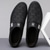 cheap Slip-On Casual Shoes-Men's Black Slip-On Sneakers with Textured Design – Comfortable Shoes for Casual and Everyday Wear