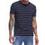 cheap Basic T shirts-Men&#039;s T Shirt Tee Short Sleeve Shirt Tee Top Short Sleeve Crew Neck Summer Spring Stripes Fashion Designer Basic Classic Vacation Street Going out Black Navy Blue Top Tee for Men