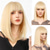 cheap Synthetic Trendy Wigs-Black Bob Wig with Bangs Short Black Straight Wig for Women Natural Looking Heat Resistant Synthetic Wig for Grils Daily Party Halloween Cosplay Use 13inch