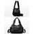 economico Borsette e borse tote-Borsa a tracolla da donna in similpelle con doppi manici – borsa a tracolla casual vintage con tracolla per ufficio, viaggi e uso quotidiano