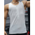 billiga Gym-toppar-Herr Linne Ärmlös tröja Muskelskjorta Wifebeater skjorta Ärmlös Henley Sommar Färgblock Vertikala remsor Pit Strip Mode Designer Ledigt Sportig Ribbad Gym Kondition Vit Topp t-shirt för män
