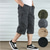 cheap Outdoor-Men&#039;s Cargo Shorts Shorts Summer Shorts Drawstring Elastic Waist Multi Pocket Plain Comfort Wearable Calf-Length Outdoor Sport Daily Fashion Casual Black Khaki