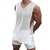 ieftine Tricouri de Sală-Bărbați Bluză Vest Top Sub Cămașă Cămașă fără mâneci Fără manșon În V Vară Simplu Modă Designer Găurite Vacanță Stradă Ieșire Alb Top tricou pentru bărbați