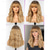 cheap Synthetic Trendy Wigs-Long Wig with Fringe Synthetic Wavy Wigs for Women Light Blonde with Highlights Color