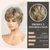 cheap Older Wigs-Light Blonde Mixed Off-White Short Pixie Cut Wigs for Women With Bangs Human-hair Like Texture Natural Layered Hair