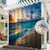 preiswerte Wasserdichte Vorhänge-Wasserdichter Outdoor Vorhang Außenvorhang Privatsphäre Schiebe-Patio-Vorhänge Pergola-Vorhänge Grommet 3D Sommer Strand Ozean Landschaft Für Pavillon Balkon Veranda Party 1 Panel