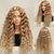 お買い得  トレンドの合成ウィッグ-人工毛ウィッグ アフロキンキー ウェーブ レイヤード・ヘアカット ディープパーティー 機械製 かつら 26 インチ A1 合成 女性用 ミドル部 クール クラシック ブロンド