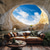 preiswerte Ozeanstrand Wandteppich-Landschaft Ozean Höhle Hängetapete Wandkunst Große Wandteppich Mural Dekoration Fotografie Hintergrund Decke Vorhang Heim Schlafzimmer Wohnzimmer Dekoration