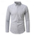 cheap Men&#039;s Dress Shirts-Men&#039;s Shirt Dress Shirt Button Up Shirt Stripes Wedding Daily Blue Gray Long Sleeve Turndown Spring &amp;  Fall Clothing Apparel Pocket