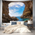 preiswerte Ozeanstrand Wandteppich-Landschaft Ozean Höhle Hängetapete Wandkunst Große Wandteppich Mural Dekoration Fotografie Hintergrund Decke Vorhang Heim Schlafzimmer Wohnzimmer Dekoration