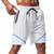 cheap Casual Shorts-Men&#039;s Athletic Shorts Shorts Running Shorts Gym Shorts Sport Daily Quick Dry High Stretch Comfortable Drawstring Elastic Waist Zipper Pocket Line Short Gymnatics Casual Activewear Wine Red Black
