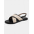 abordables Sandales de Vacances-Sandales plates à brides croisées tissées pour femmes – sandales bohèmes décontractées pour les promenades estivales et les rendez-vous romantiques en journée