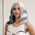 cheap Synthetic Trendy Wigs-Synthetic Wig Wavy Curly Weave Asymmetrical Neat Bang Machine Made Wig 14 inch A1 Synthetic Hair Women&#039;s Middle Part Classic Comfortable Black White