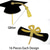 abordables Temporada de Graduación-Adornos para cupcakes de graduación 2025, 48 piezas, palillos para comida o aperitivos para fiesta de graduación, mini decoraciones para tartas, diploma 2025, juego de birrete de graduación 2025, 48