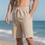 cheap Sweat Shorts-Men&#039;s Shorts Summer Shorts Casual Shorts Pocket Drawstring Elastic Waist Plain Textured Comfort Breathable Knee Length Outdoor Vacation Sport Casual Black White