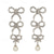 cheap Earrings-Women&#039;s Stud Earrings Retro Precious Bowknot Fashion Sweet Pearl Imitation Diamond Earrings Jewelry Silver / Gold / White For Wedding Party Gift 1 Pair