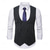cheap Men&#039;s Vest-Men&#039;s Blazer Business Cocktail Party Wedding Party Fashion Casual Spring &amp;  Fall Polyester Stripes Buttons Pocket Comfortable Double Breasted Blazer Black White Sky Blue