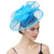 voordelige Bruiloft Zendspoel-Helm Veren Sinamay Bruiloft Avond Feest Elegant Bruiloft Met Veer Bloem Helm Hoofddeksels
